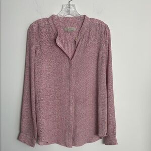 LOFT Rose Patterned Blouse